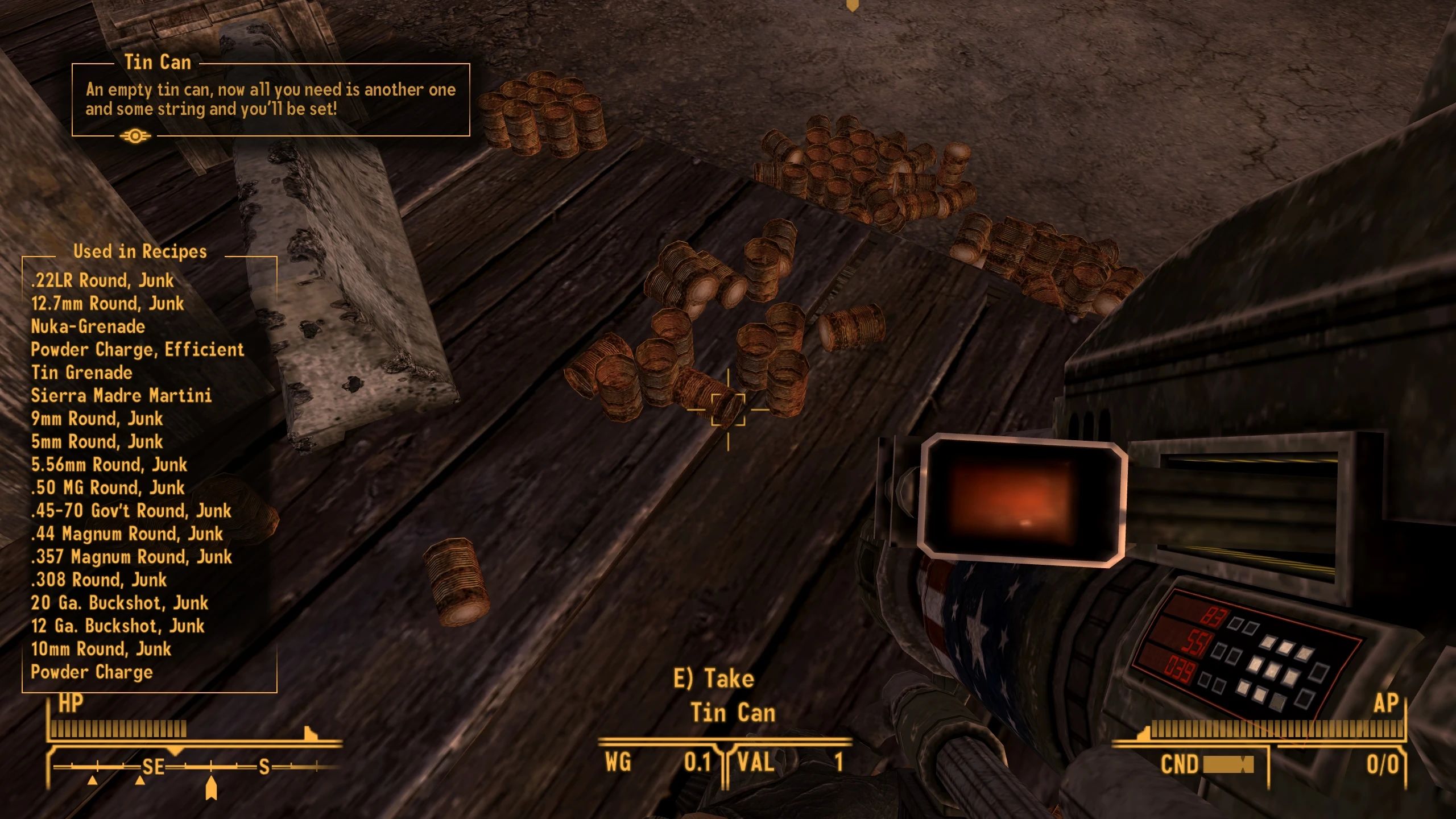 WARPED - Weapon Armor Recipe Perk Enhanced Display mod for Fallout: New Vegas