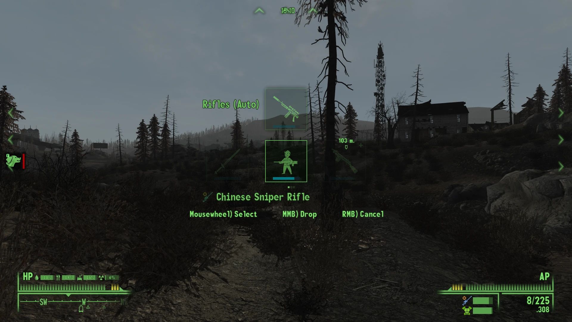 QUIP - Quick Use Inventory Panel mod for Fallout: New Vegas
