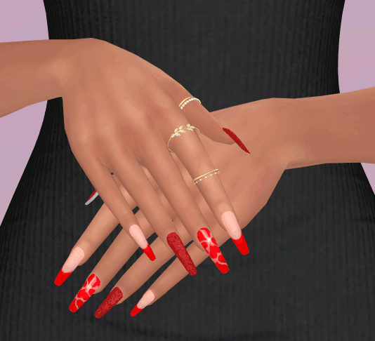 Glitter nails set 22 mod for The Sims 4 