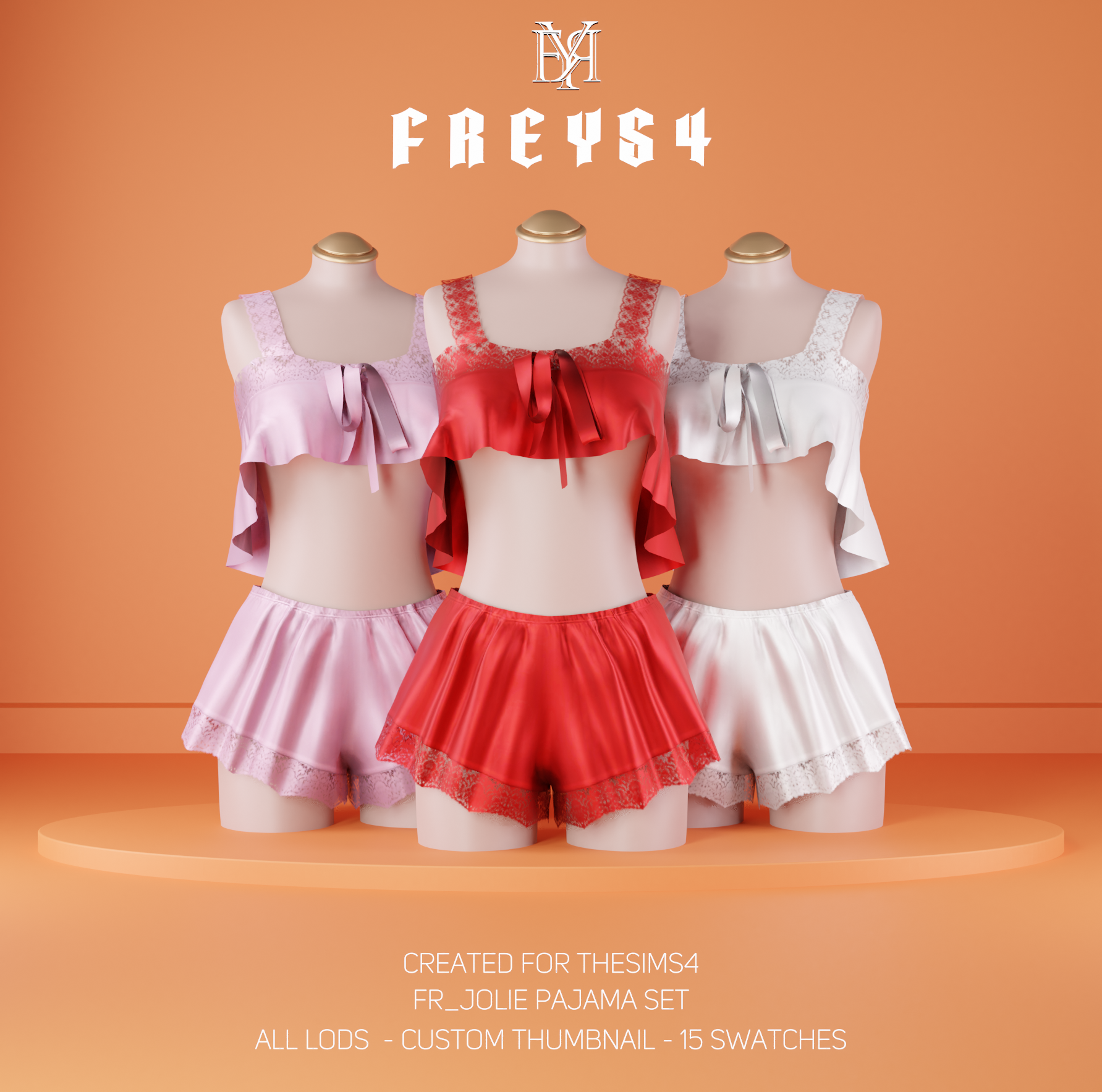 FR_Jolie Pajama Set mod for The Sims 4 