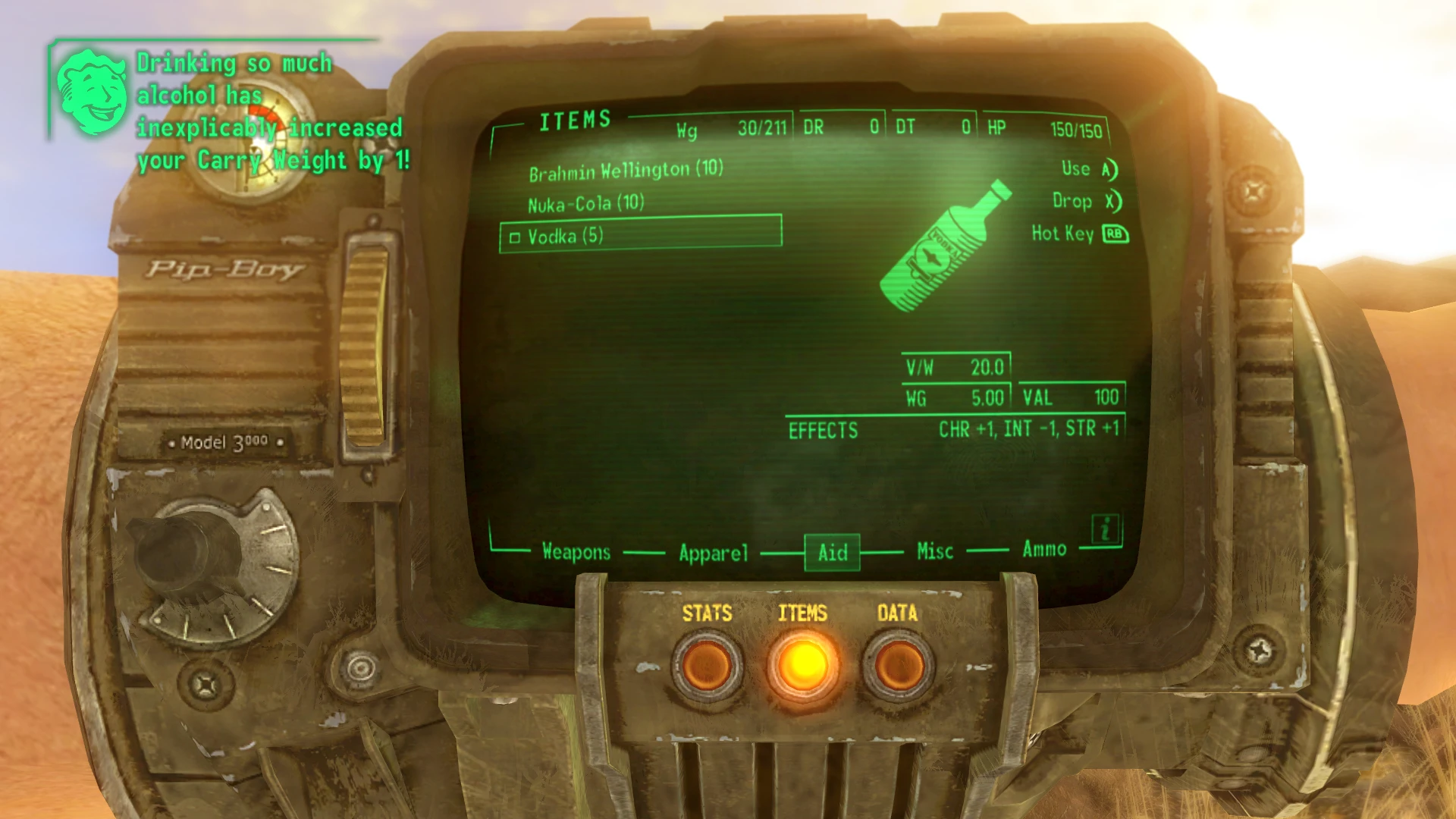 Hit - Consumable Stat Bonuses mod for Fallout: New Vegas