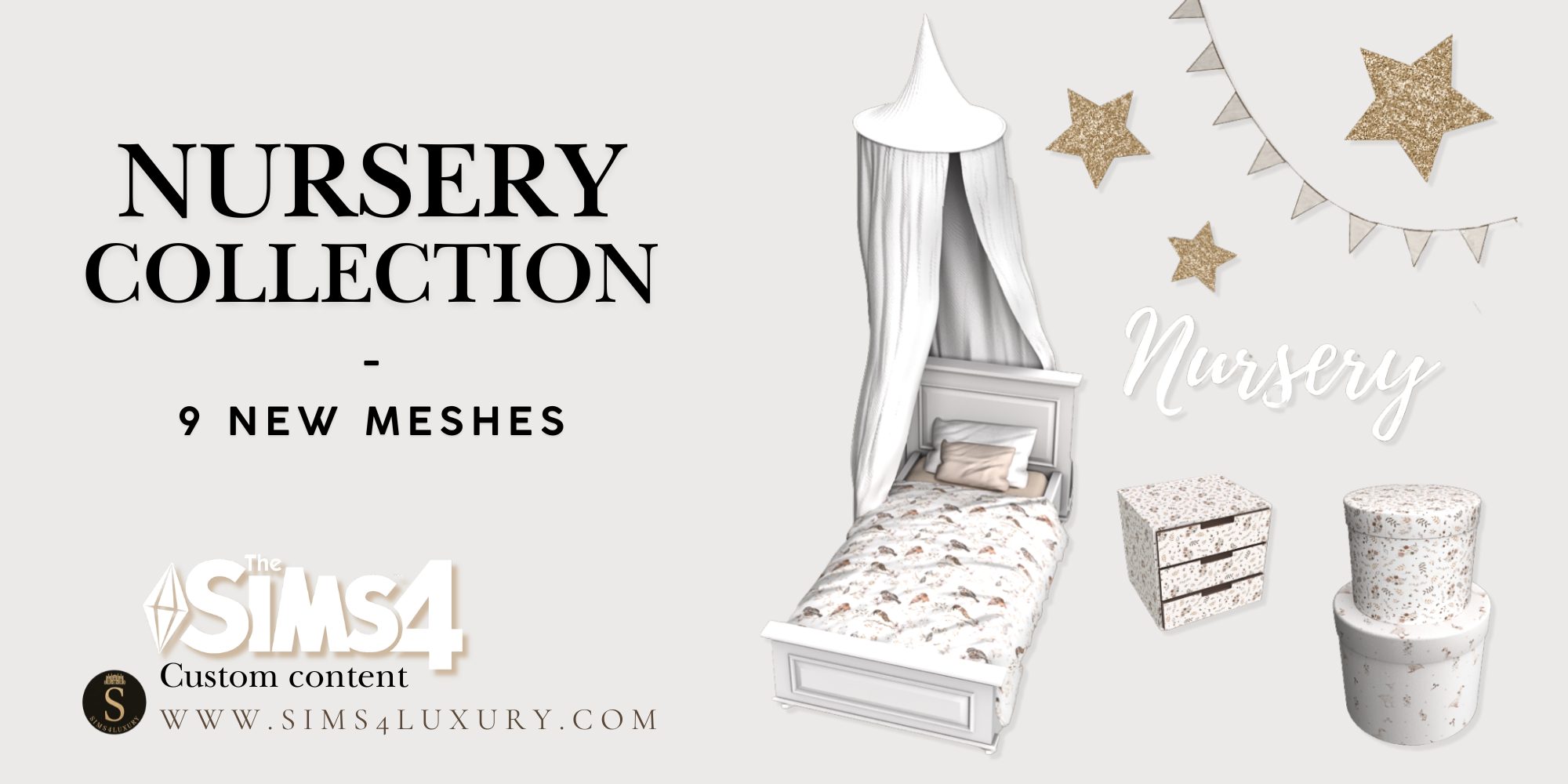 Sims4Luxury - Nursery Collection mod for The Sims 4 
