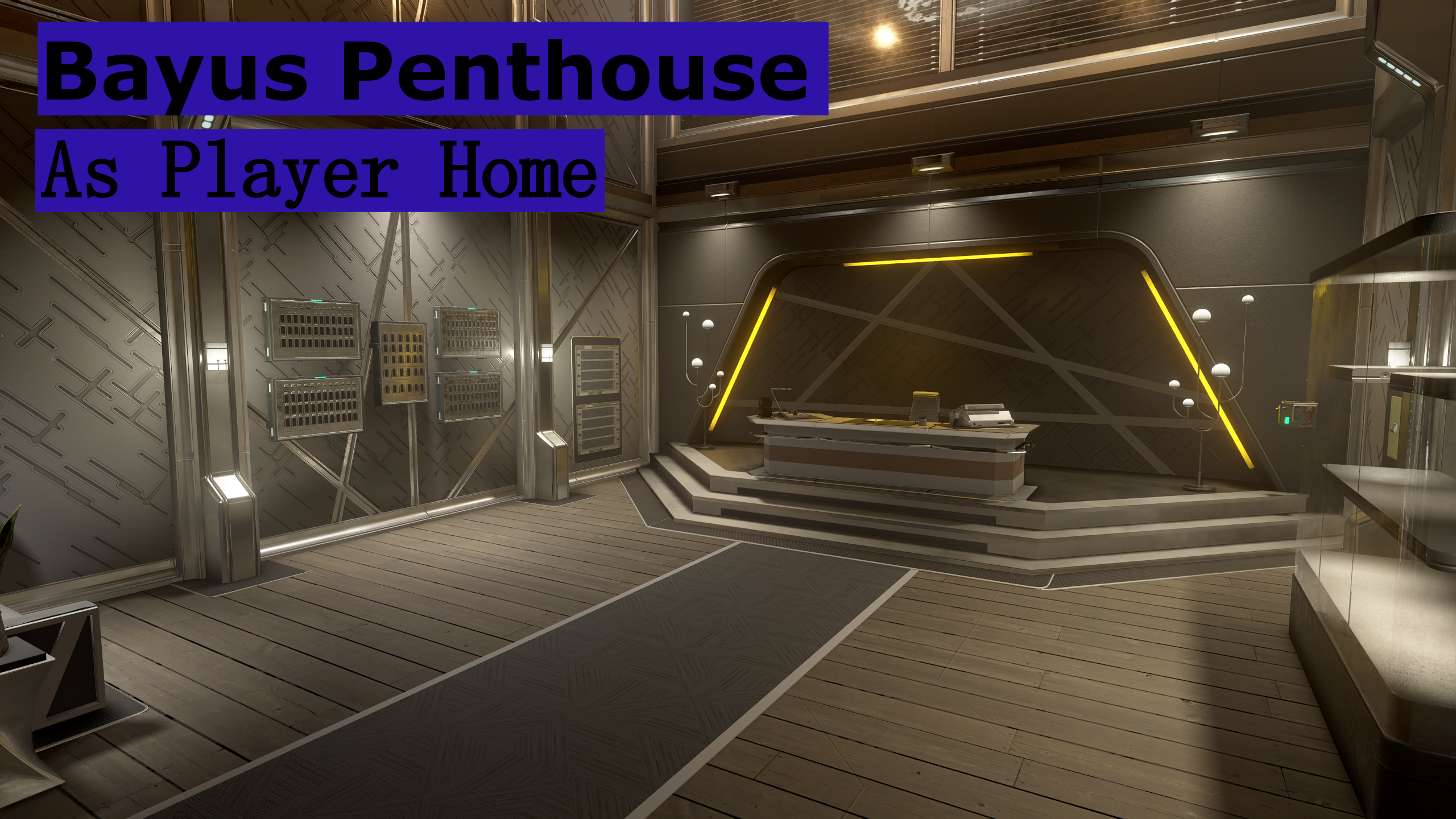 Bayus Penthouse as Player Home Apartment mod for Starfield