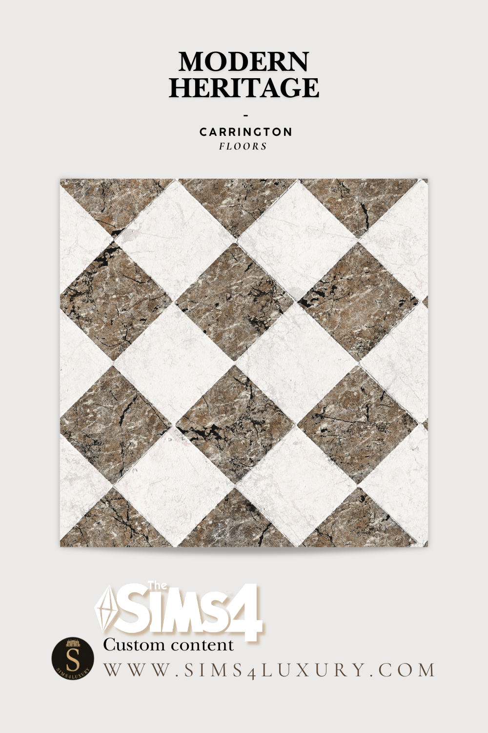 Sims4Luxury - Modern Heritage - Carrington - Floors mod for The Sims 4 