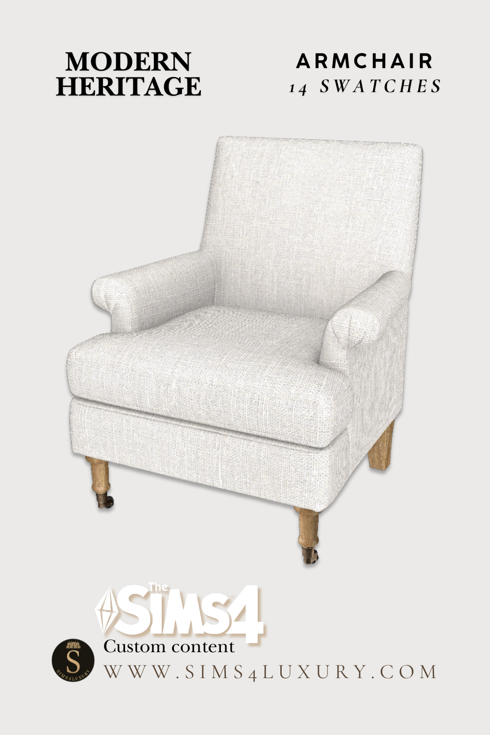 Sims4Luxury - Modern Heritage - Armchair mod for The Sims 4 