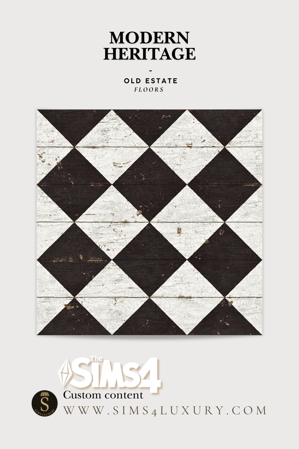 Sims4Luxury - Modern Heritage - Old estate - Floors mod for The Sims 4 