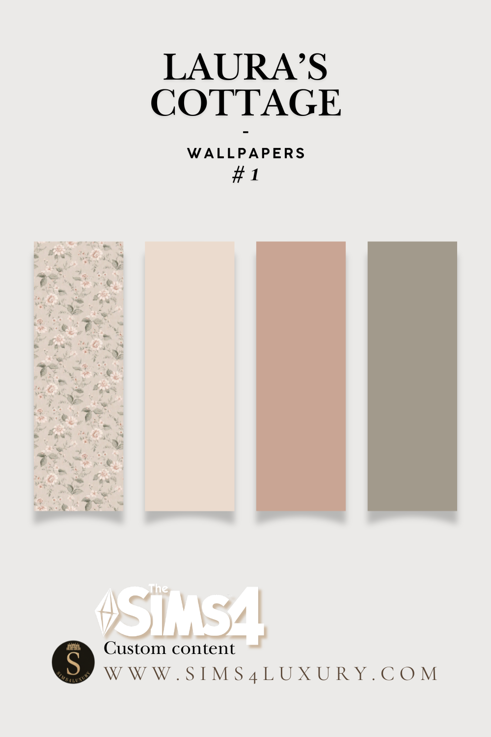 Sims4Luxury - Laura's Cottage - Wallpapers - 1 mod for The Sims 4 