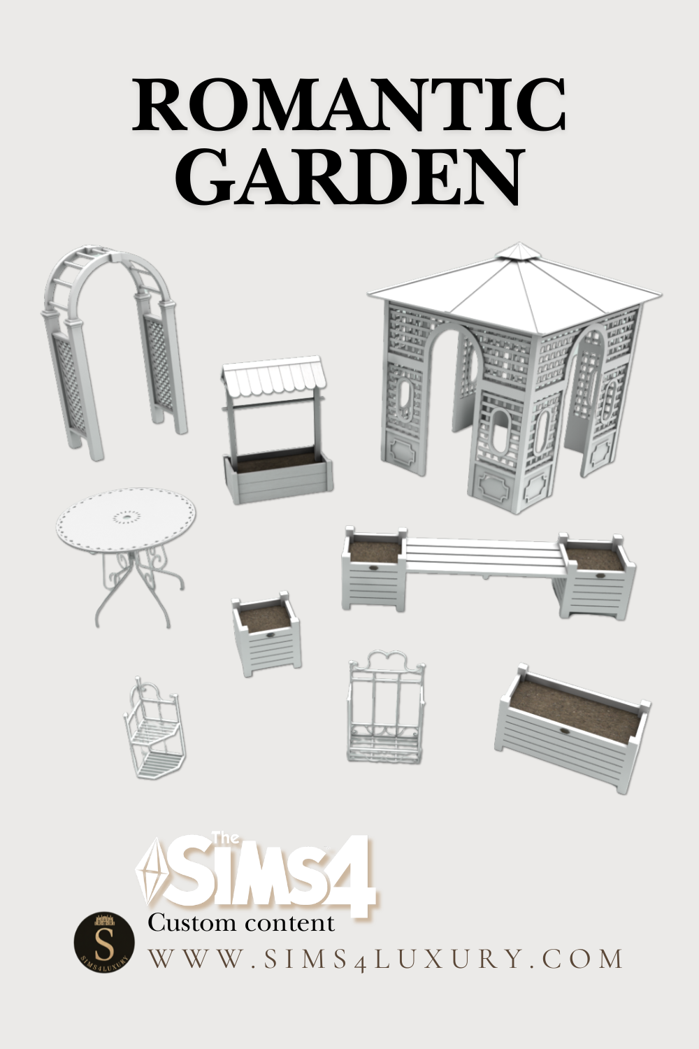 Sims4Luxury - Romantic Garden mod for The Sims 4 
