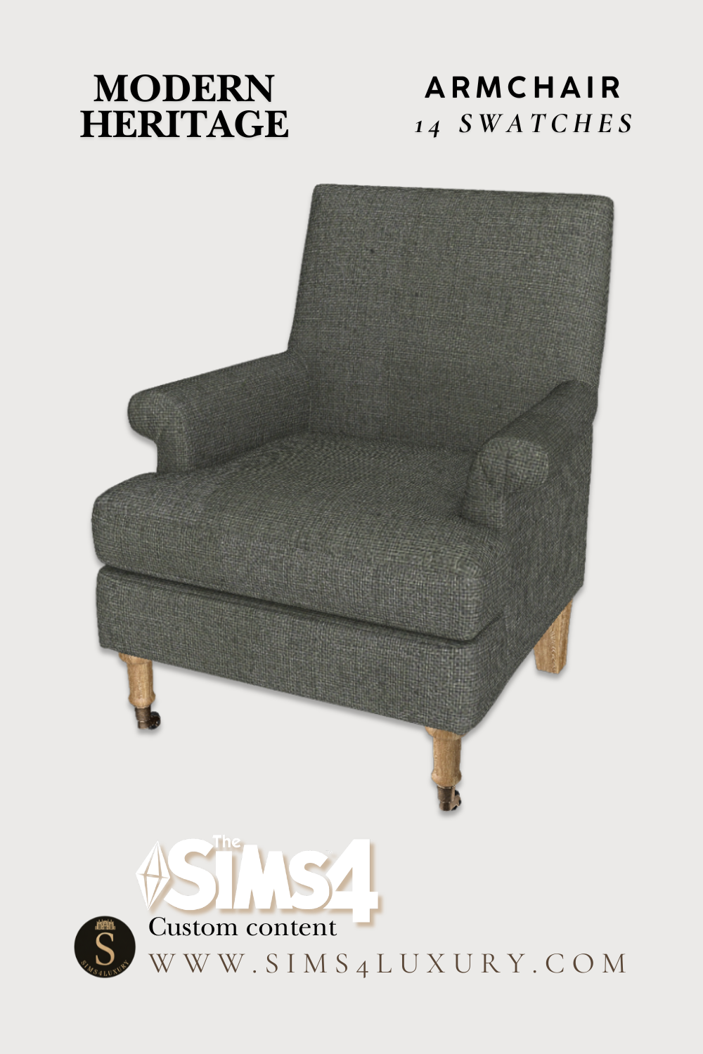 Sims4Luxury - Modern Heritage - Armchair mod for The Sims 4 