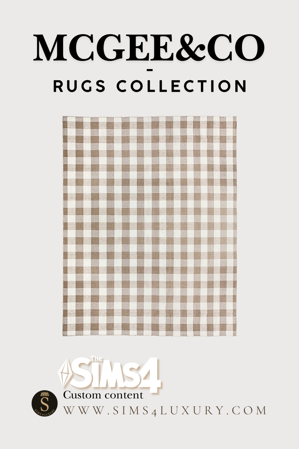 Sims4Luxury - McGee&Co - Rugs Collection mod for The Sims 4 