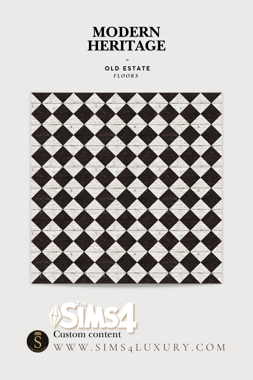 Sims4Luxury - Modern Heritage - Old estate - Floors mod for The Sims 4 