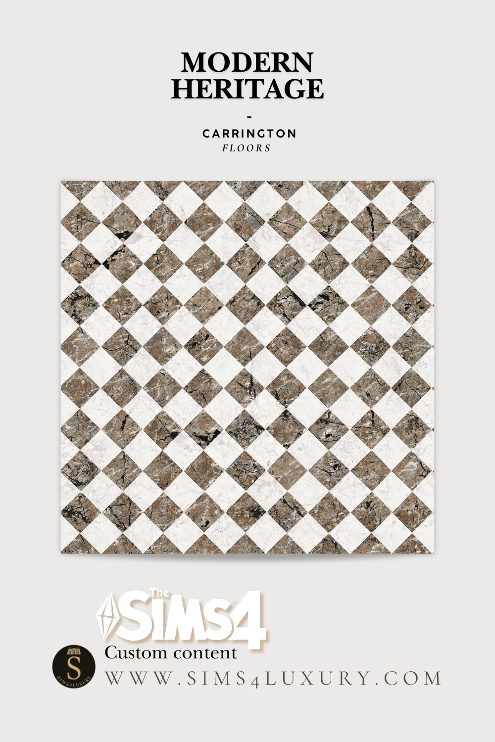 Sims4Luxury - Modern Heritage - Carrington - Floors mod for The Sims 4 