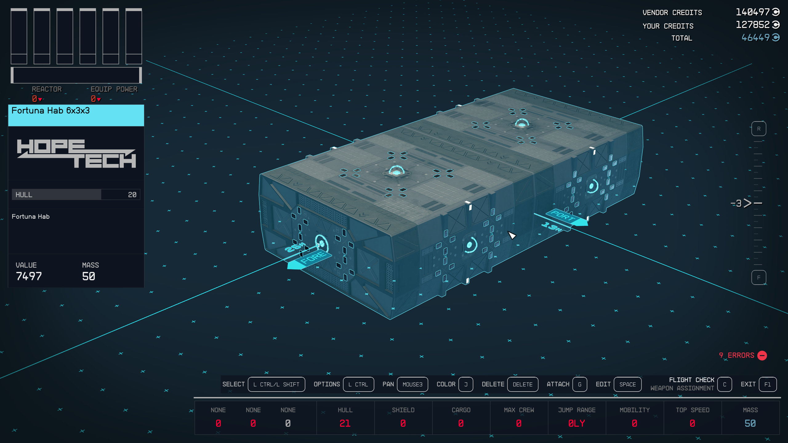 Fortuna Ship Habs mod for Starfield