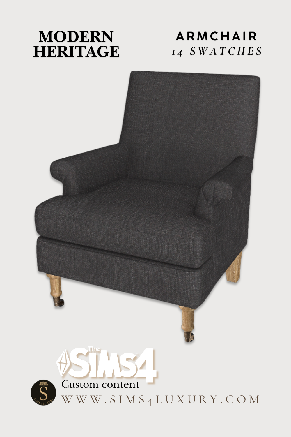 Sims4Luxury - Modern Heritage - Armchair mod for The Sims 4 