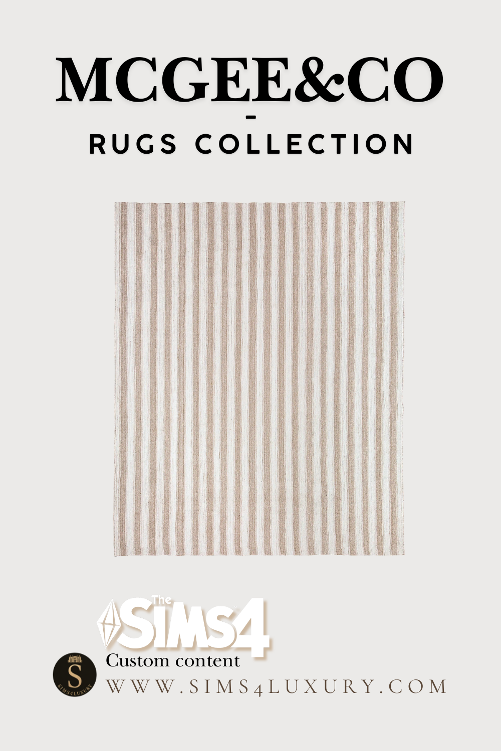 Sims4Luxury - McGee&Co - Rugs Collection mod for The Sims 4 