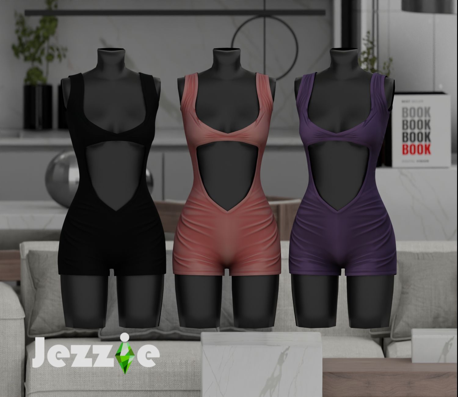 JEZZIE.TS4 Olivia Bodysuit mod for The Sims 4 