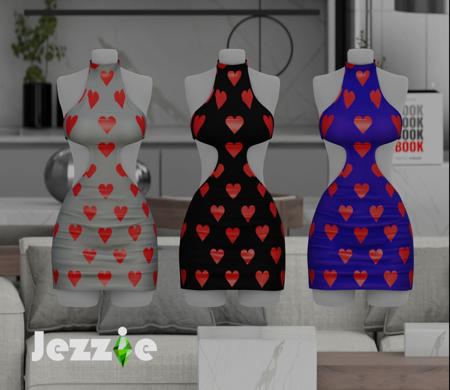 Jezzie.Ts4 Wilo Dress mod for The Sims 4 