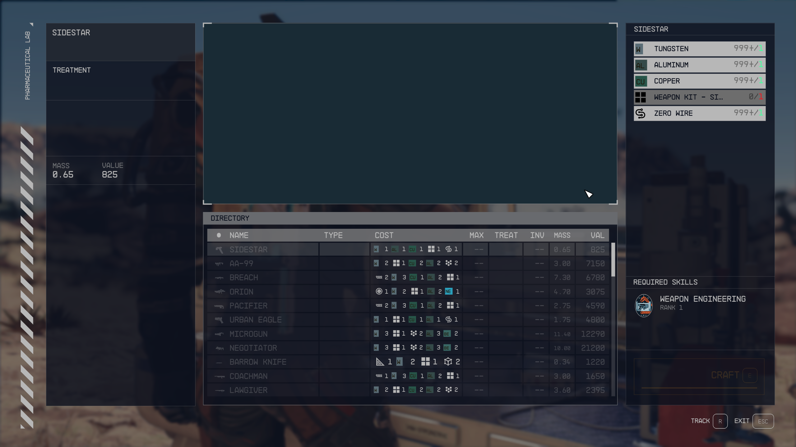 Weapon Crafting mod for Starfield