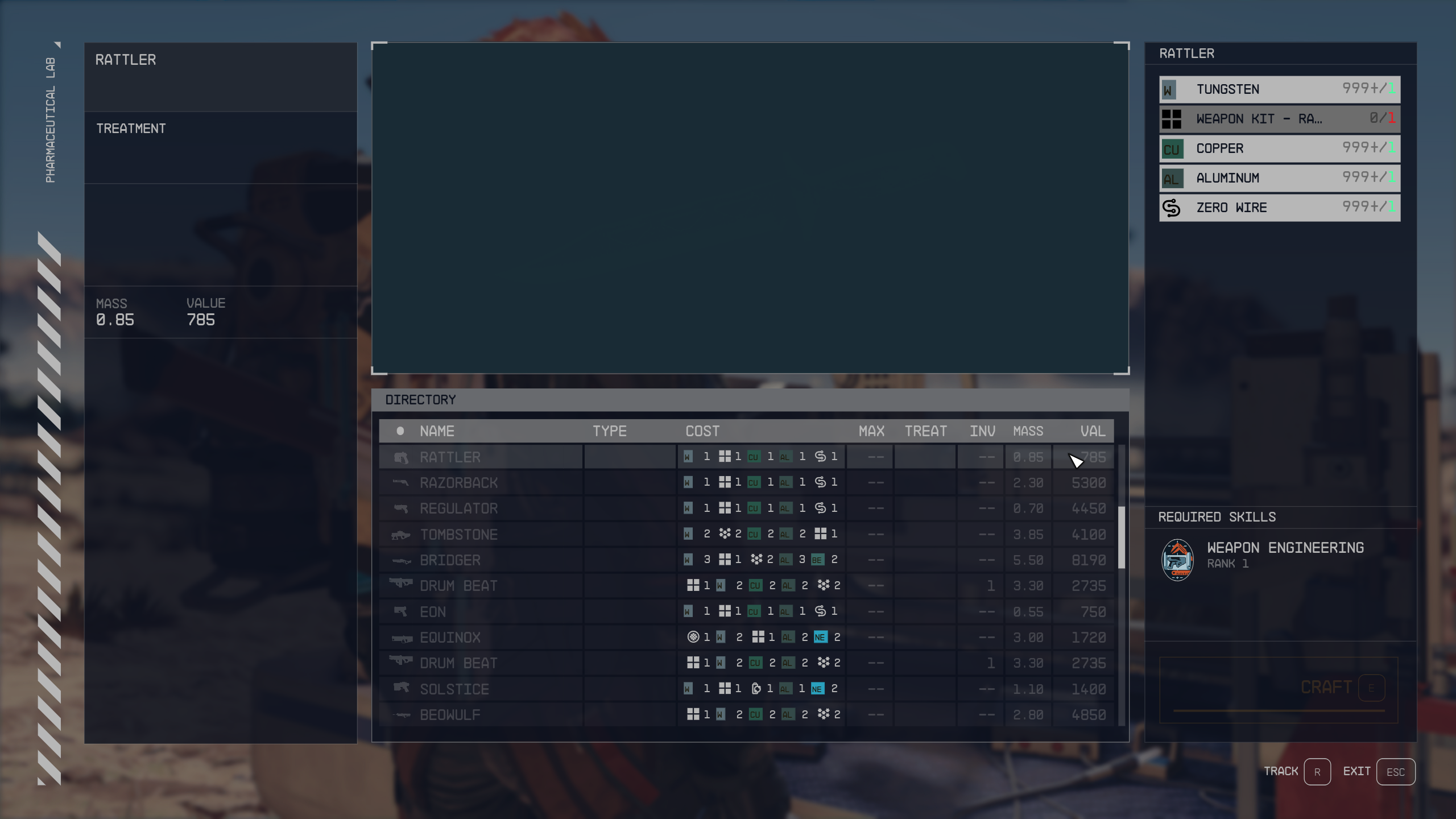 Weapon Crafting mod for Starfield