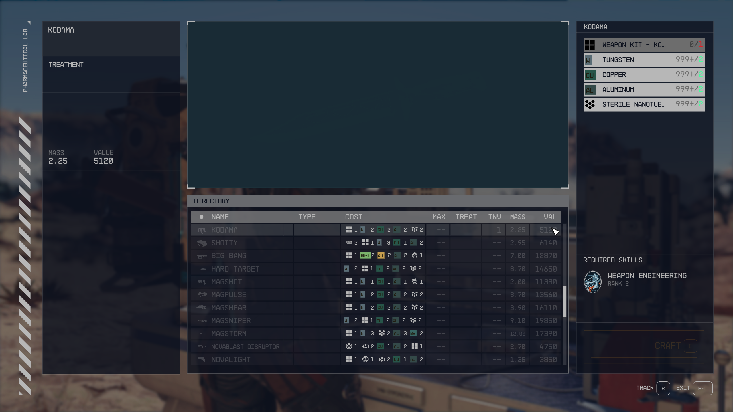 Weapon Crafting mod for Starfield