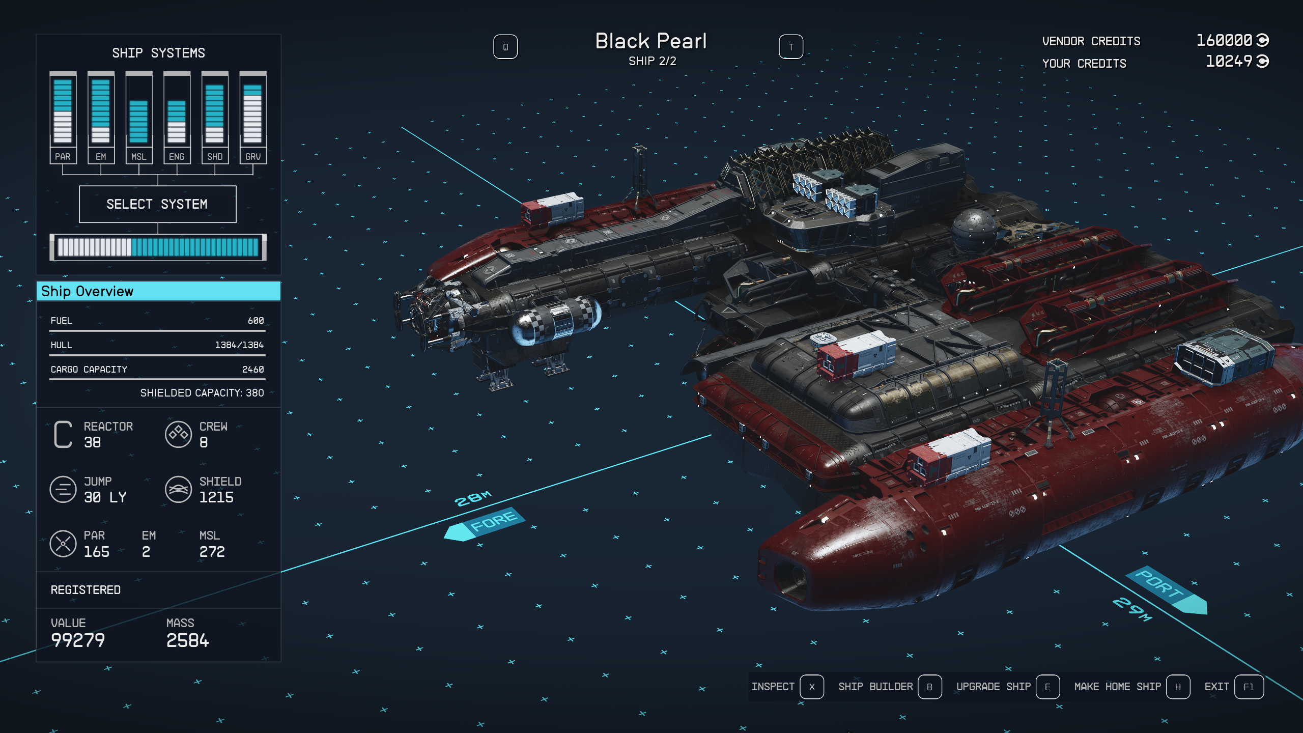 Crimson Fleet Ranks mod for Starfield