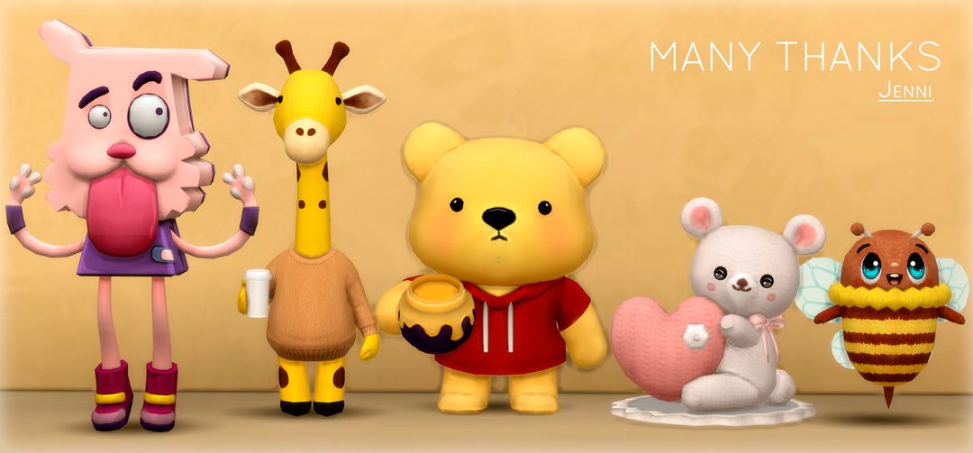 CLUTTER DECORATIVE (5 ITEMS) mod for The Sims 4 
