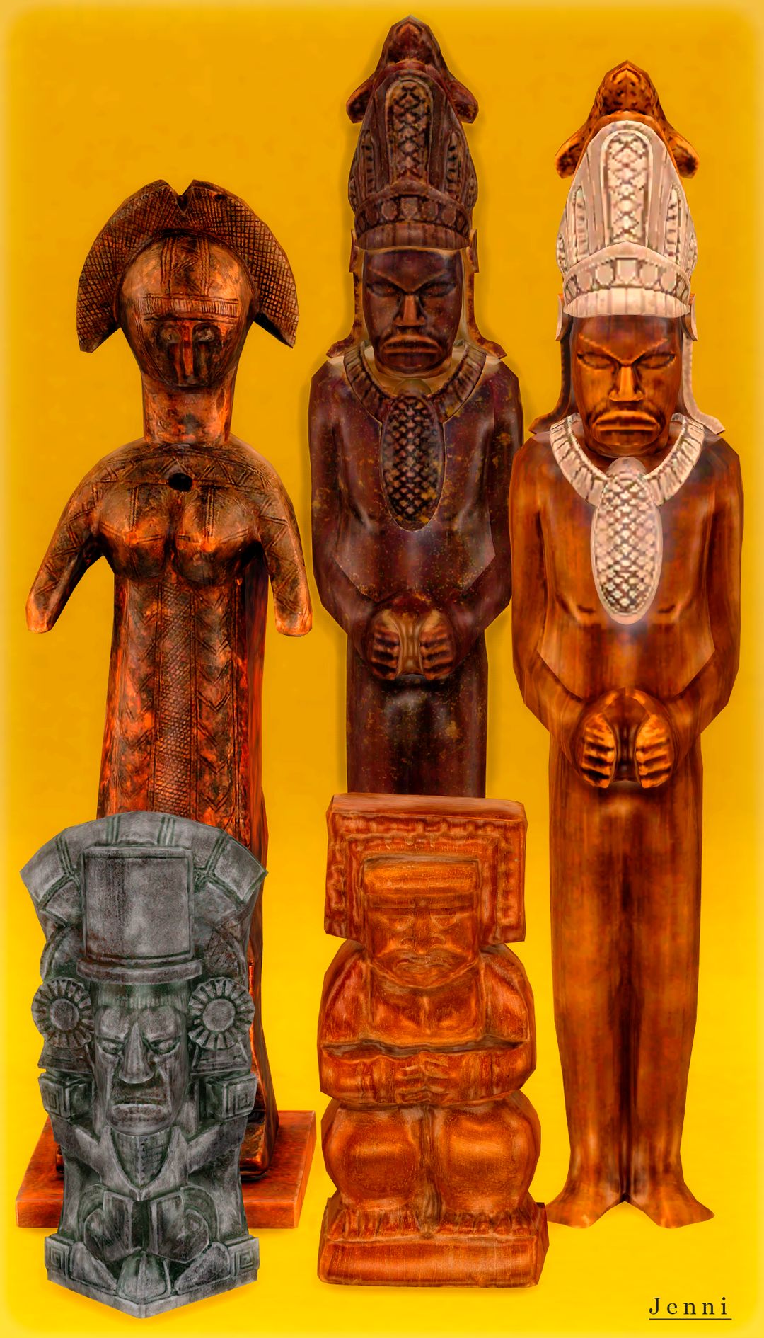 Statues African  mod for The Sims 4 