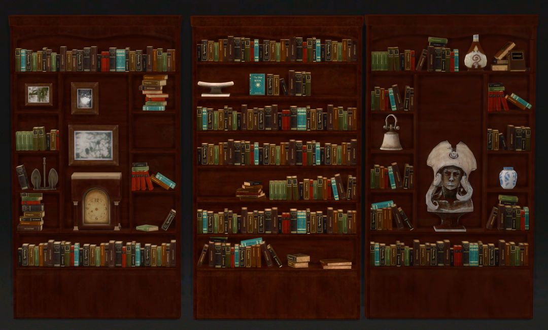 Bookcase decor mod for The Sims 4 