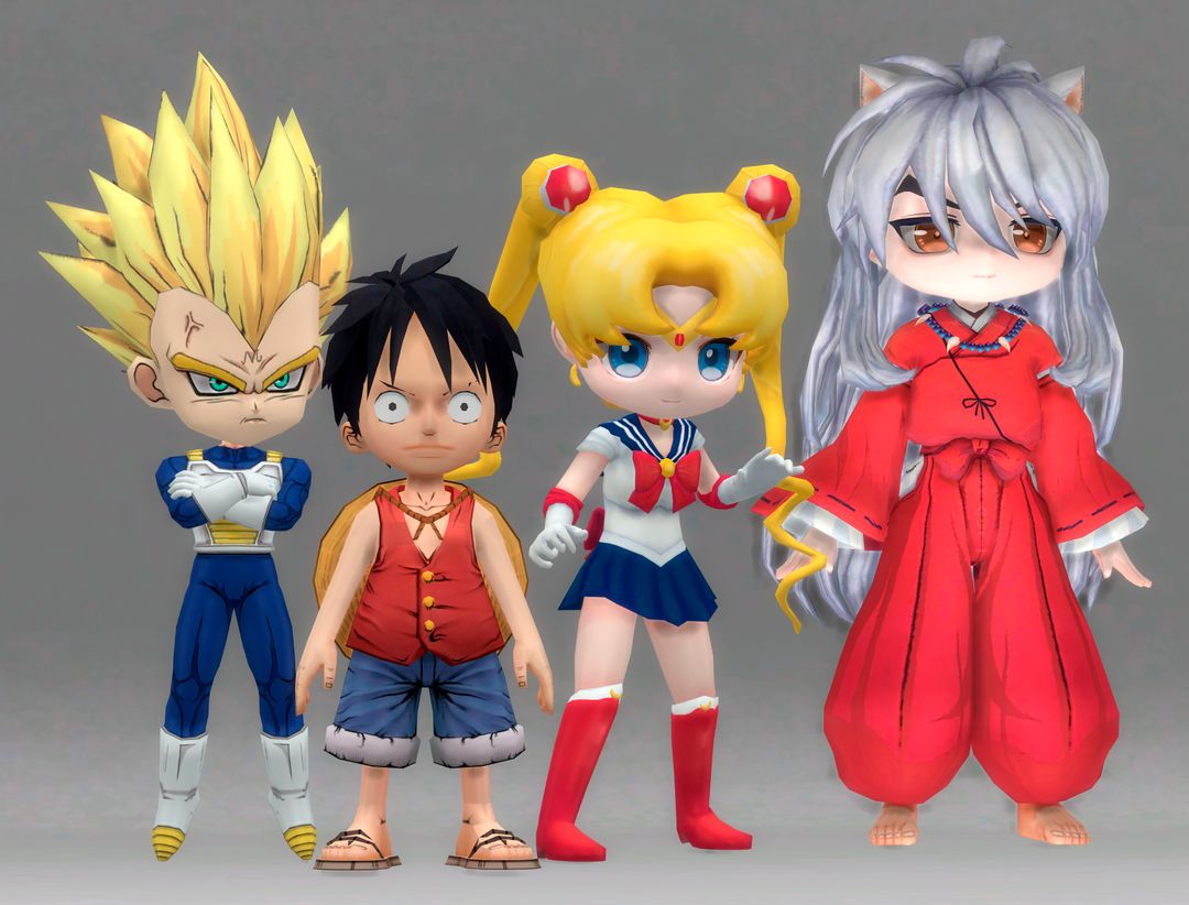 Manga figures mod for The Sims 4 