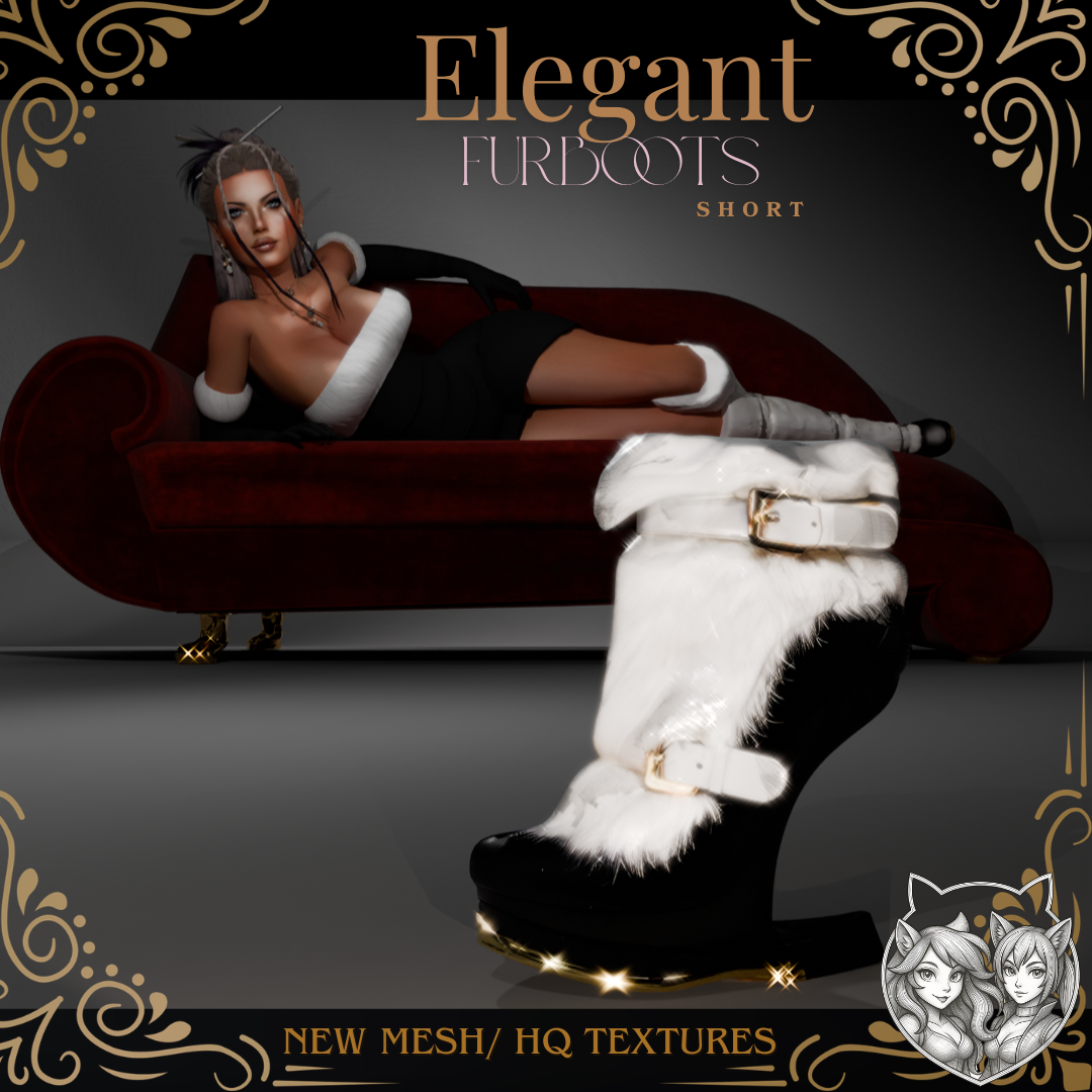 Elegant Fur Boots_Short mod for The Sims 4 