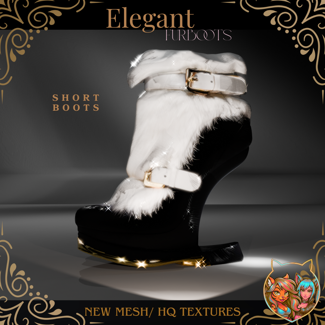 Elegant Fur Boots_Short mod for The Sims 4 