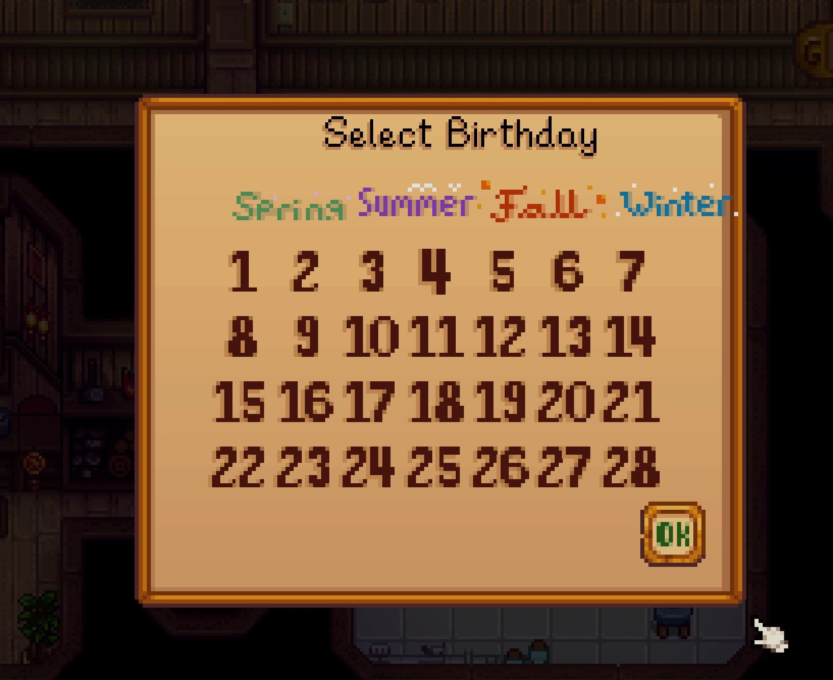 BirthdayCTGSQ | Birthday Conversation Topic and Game State Query mod for Stardew Valley