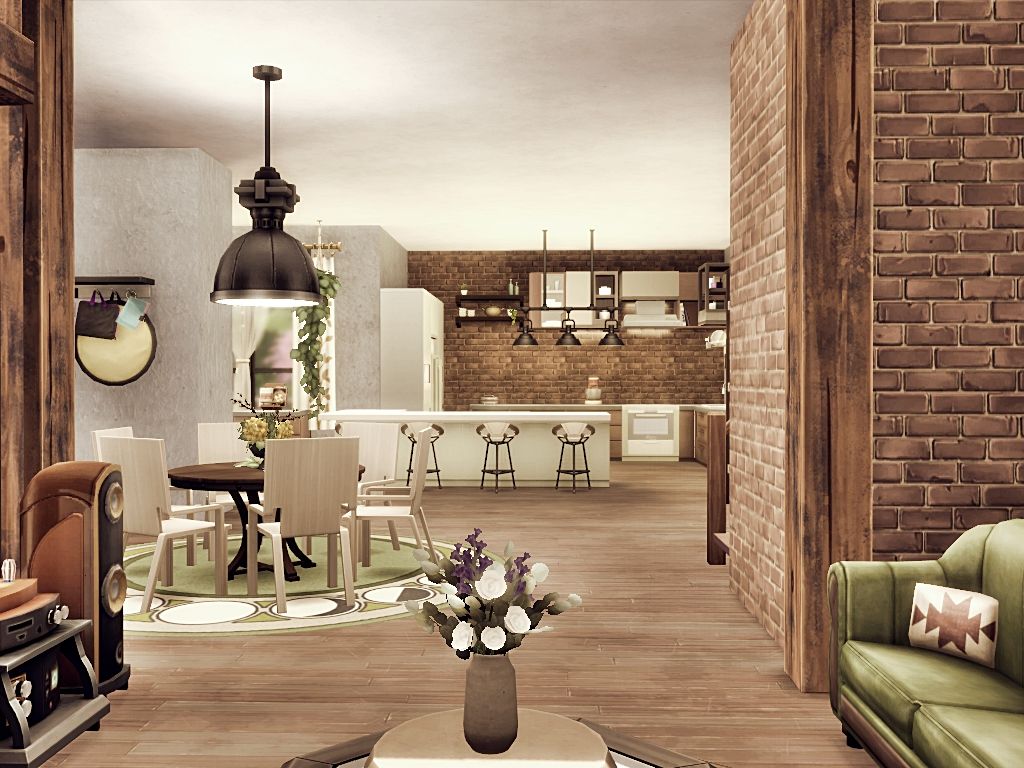 Industrial loft Sky II mod for The Sims 4 