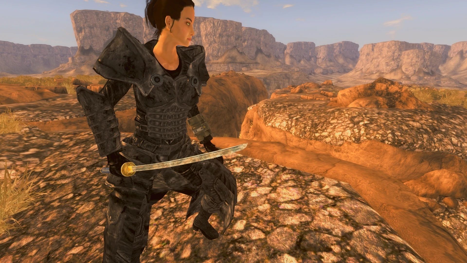 Hellfire Leather Armor NV and TTW Port mod for Fallout: New Vegas