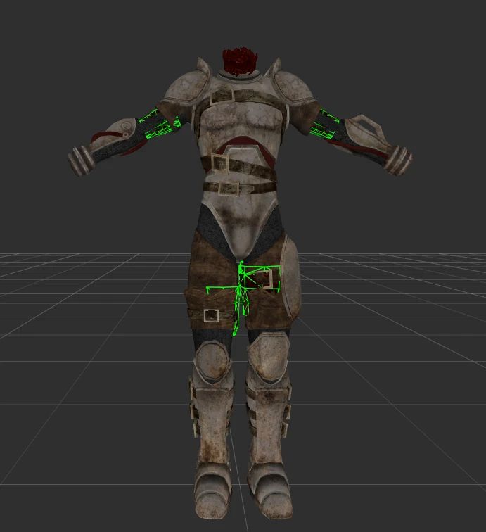 Fallout Tactics Brotherhood Metal Armor Mesh Gore Cap Fix mod for Fallout: New Vegas