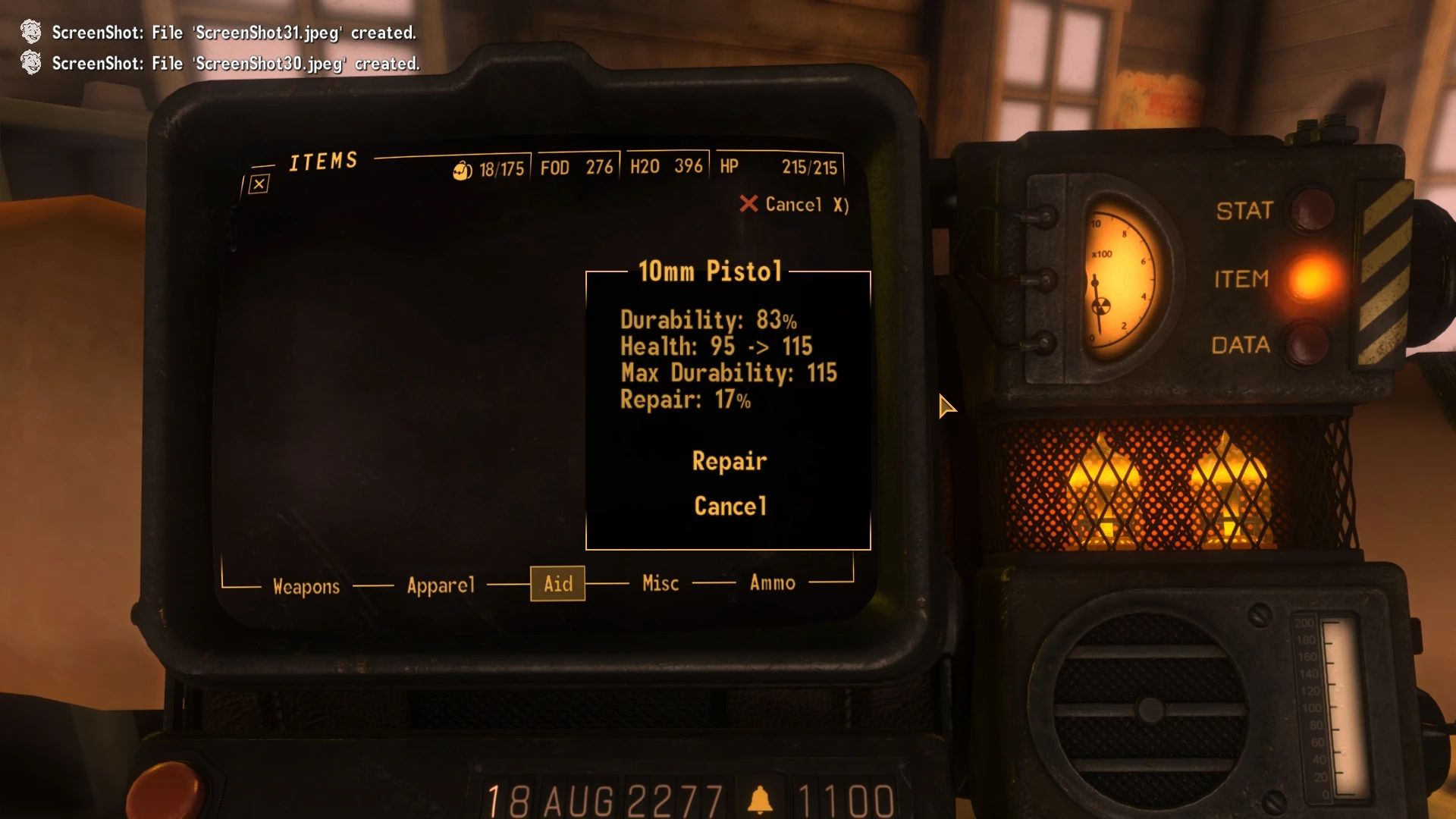 Repair Kit Clarity And Configurable Improvements mod for Fallout: New Vegas