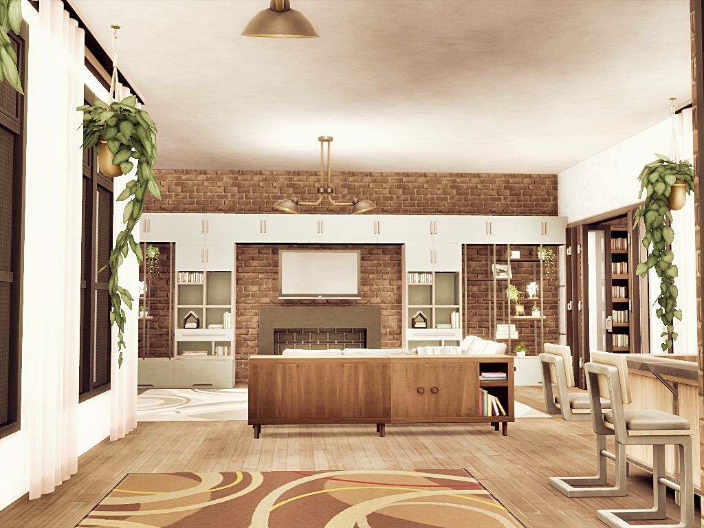 Industrial loft Sky II mod for The Sims 4 