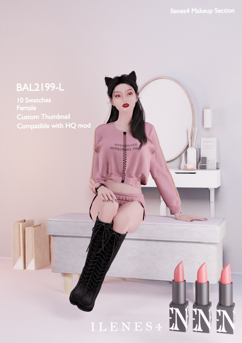 ILN. BAL2199 Lipstick mod for The Sims 4 