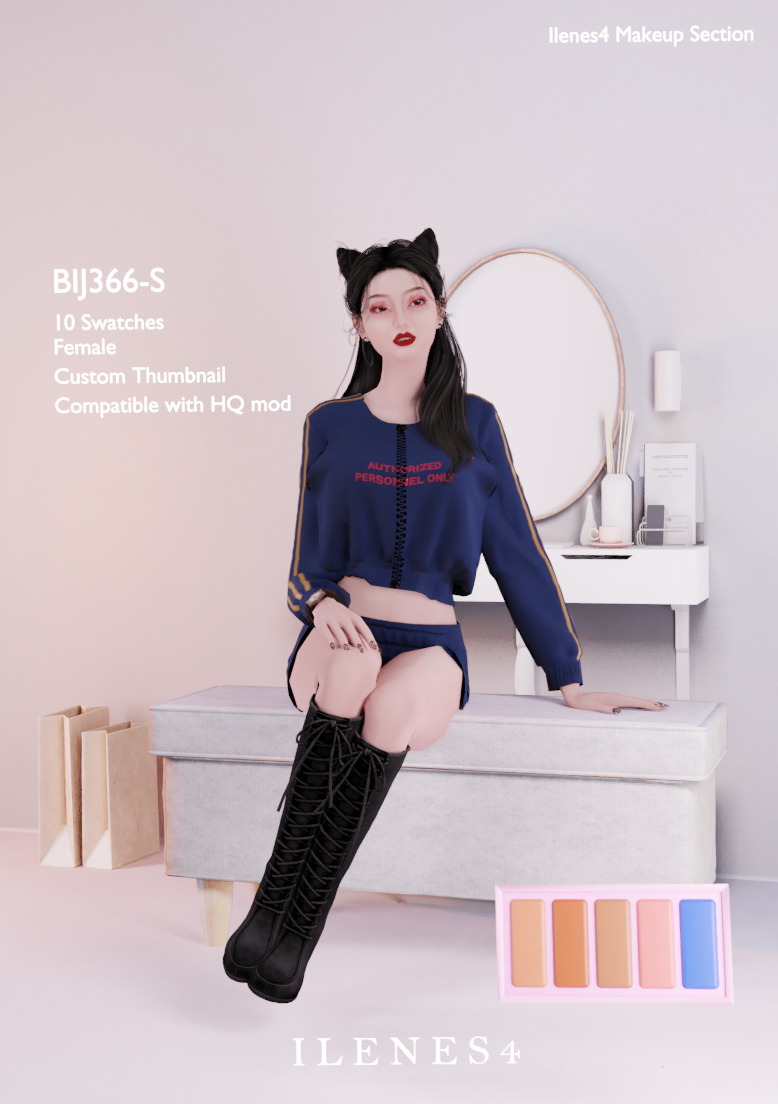ILN. BIJ366 EYESHADOWN mod for The Sims 4 