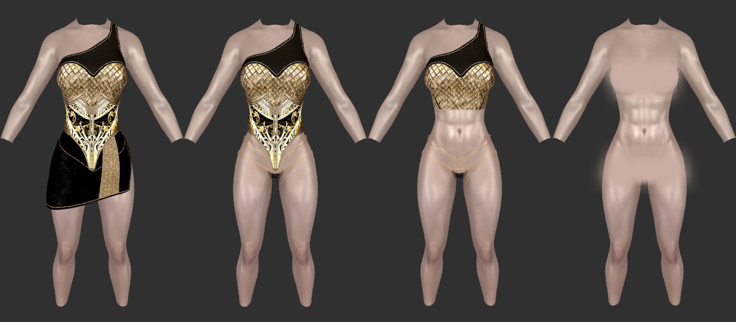 Somewhere in Between 3BA Clothes Replacer - More Zaps mod for The Elder Scrolls V: Skyrim Special Edition