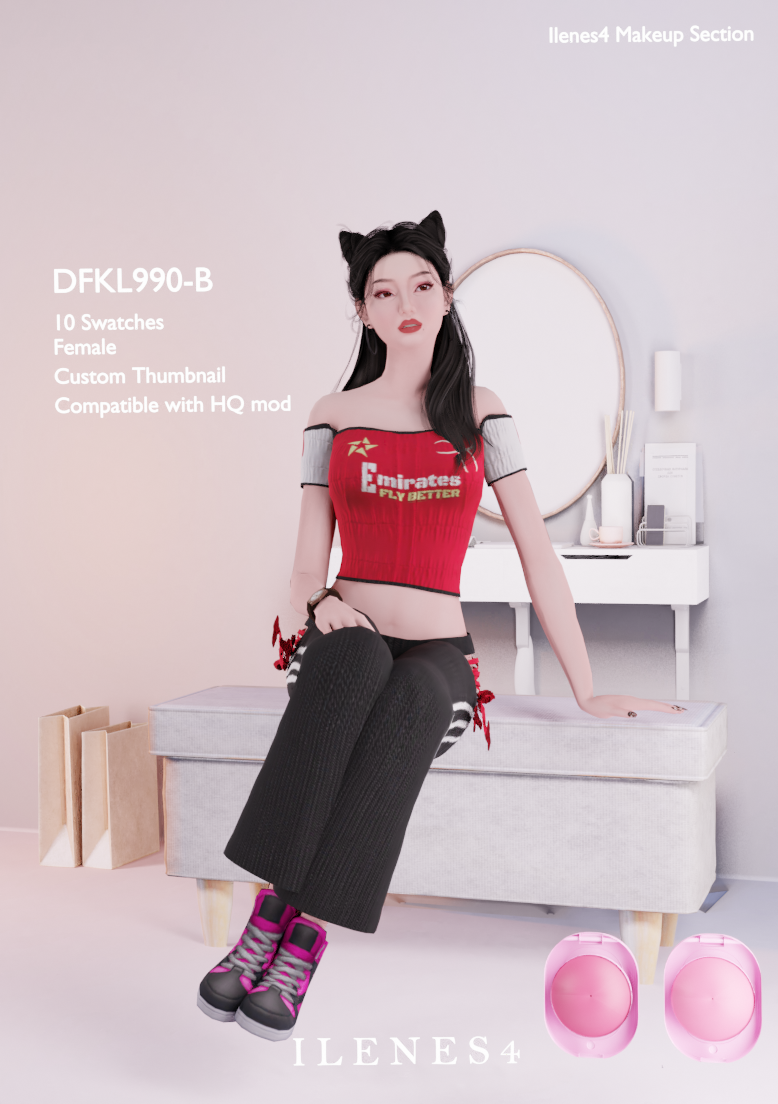 ILN. DFKL990 BLUSH mod for The Sims 4 