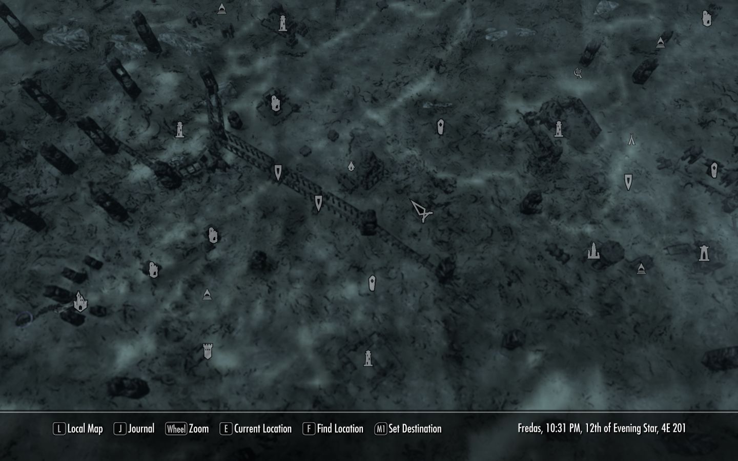 Dawnguard Map Markers mod for The Elder Scrolls V: Skyrim Special Edition