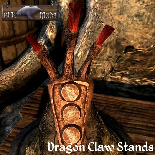 Dragon Claw Stands mod for The Elder Scrolls V: Skyrim Special Edition