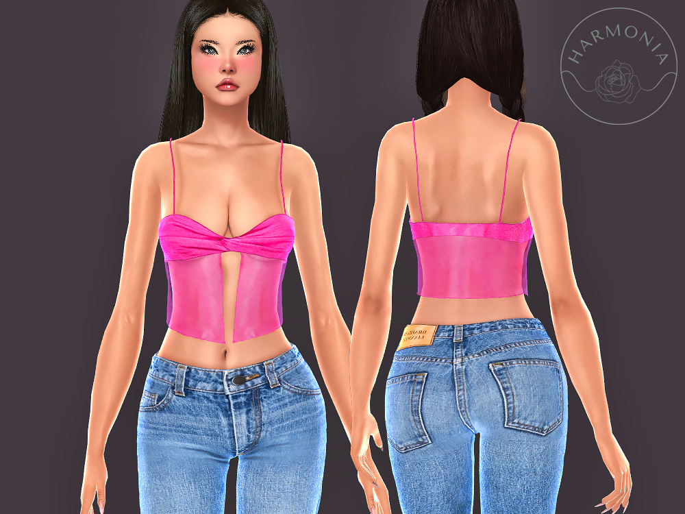 Harmonia - Vibrant Top mod for The Sims 4 