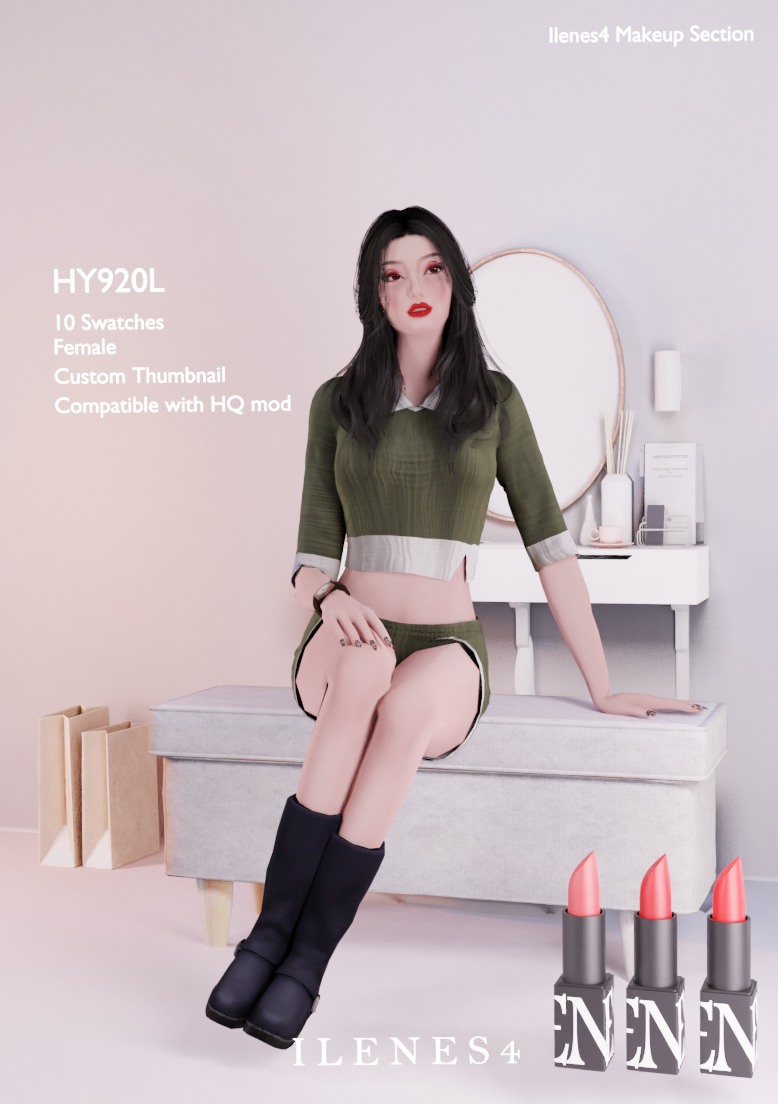 ILN. HY920 LIPSTICK mod for The Sims 4 