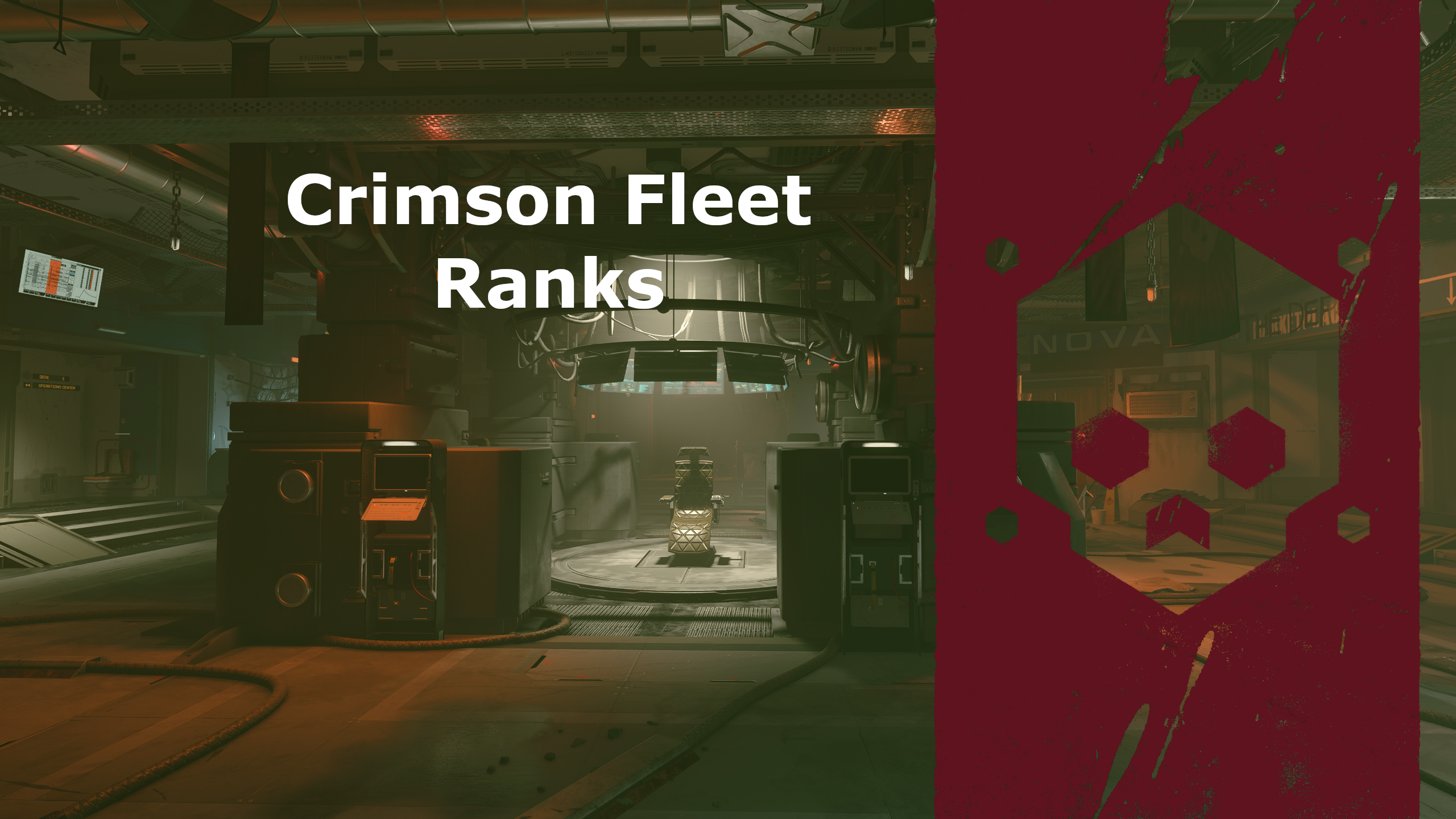 Crimson Fleet Ranks mod for Starfield