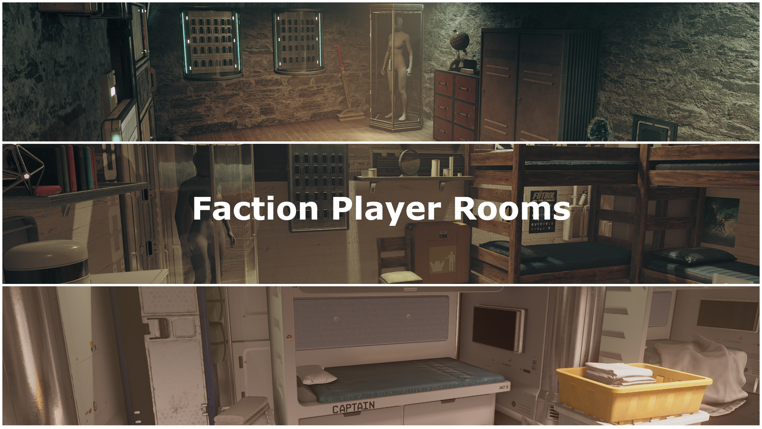 Faction Player Rooms mod for Starfield