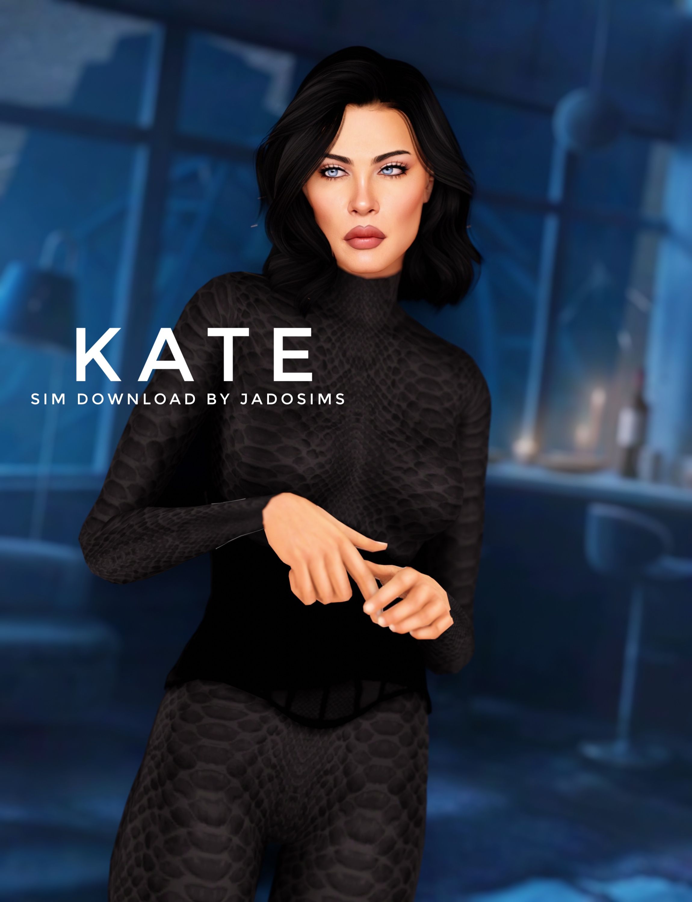 Kate Beckinsale (Sim Download) mod for The Sims 4 