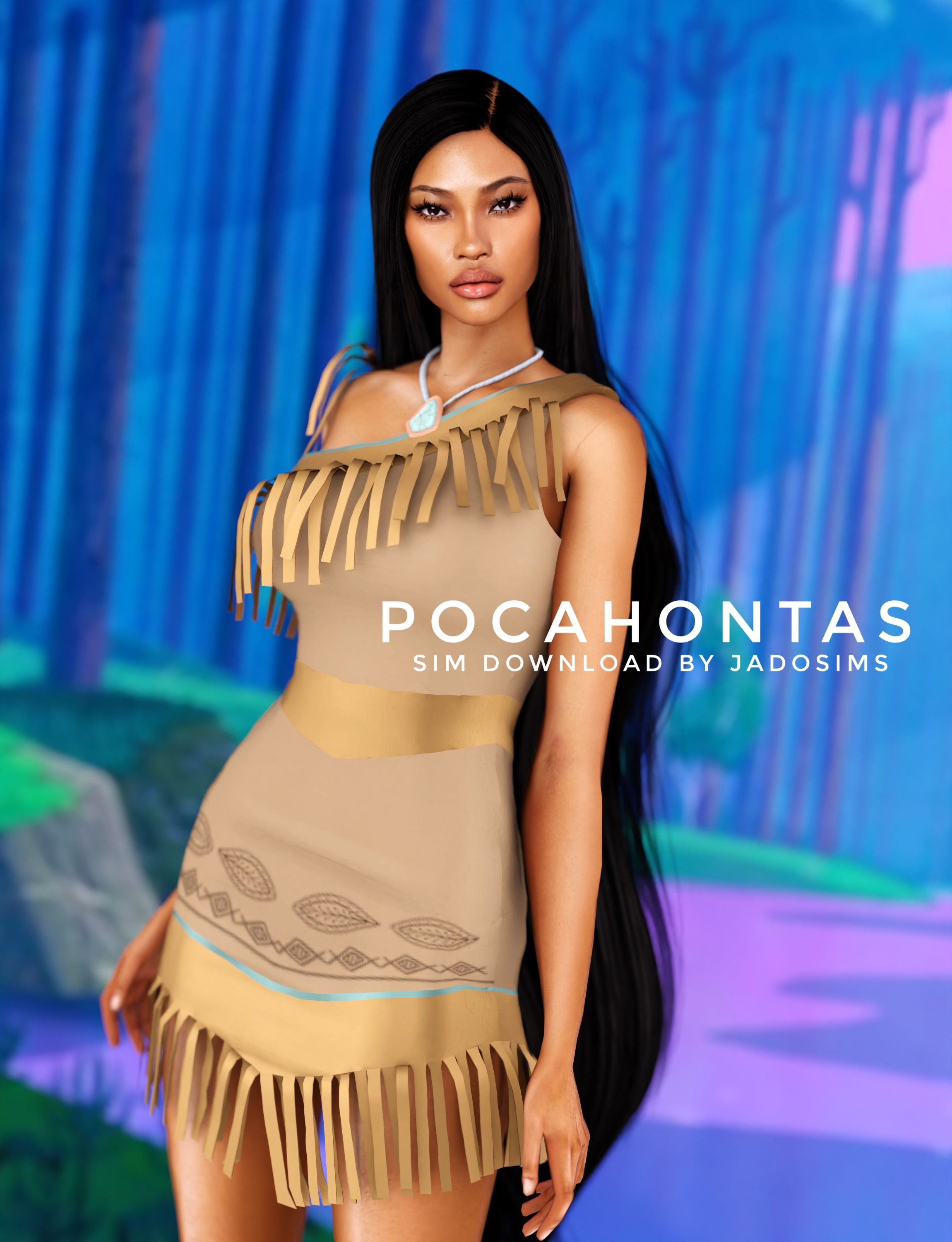 Pocahontas (Sim Download) mod for The Sims 4 