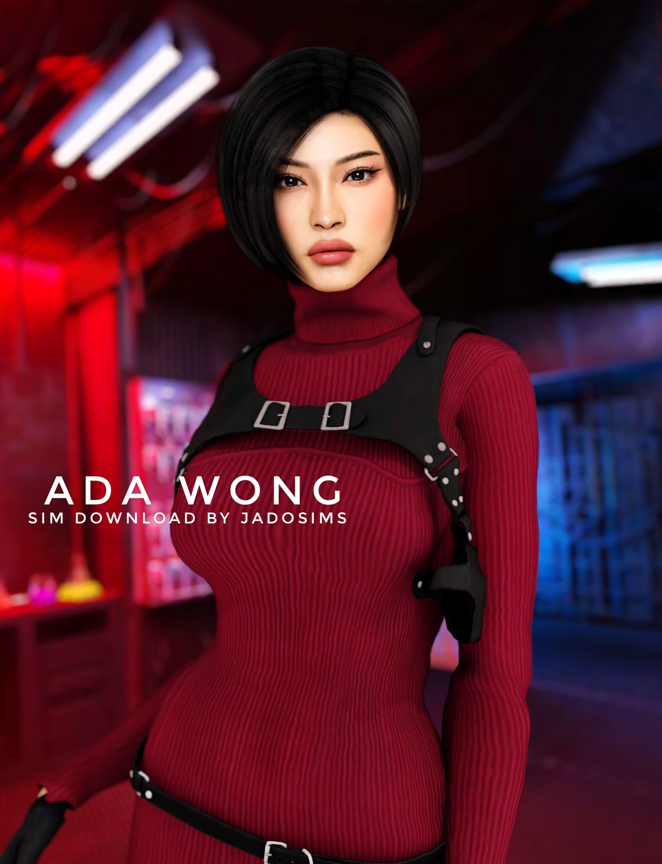 Ada Wong (Sim Download) mod for The Sims 4 